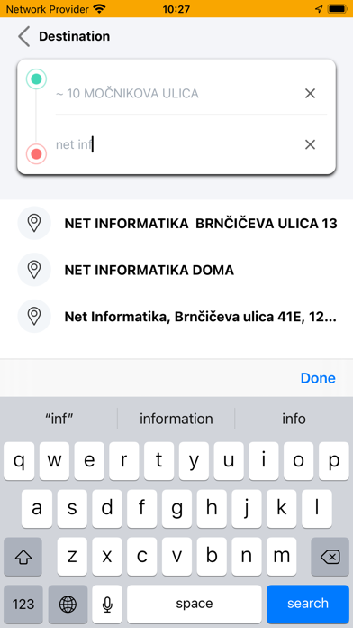 TaxiMetro Ljubljana Screenshot