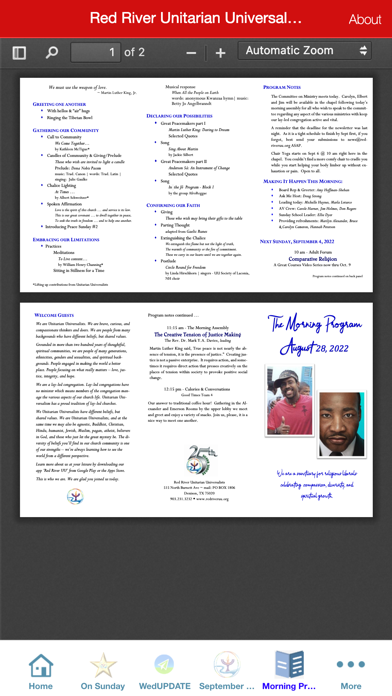 Red River UU Church Screenshot