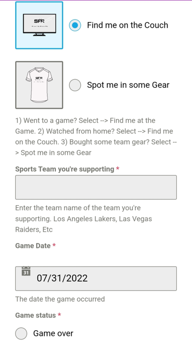 Sports Fan Rank Screenshot