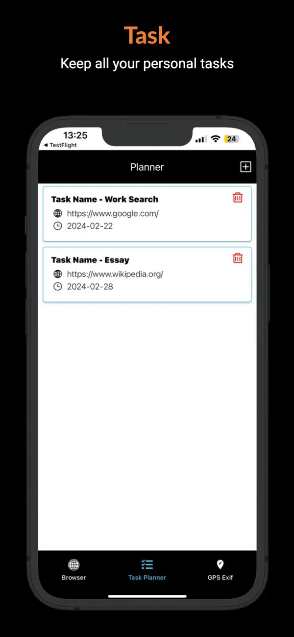 #4. Proxy Browser - Task manager (iOS) Bởi: Joshua Horn