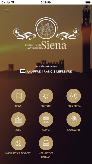 Ordine degli Avvocati di Siena Screenshot