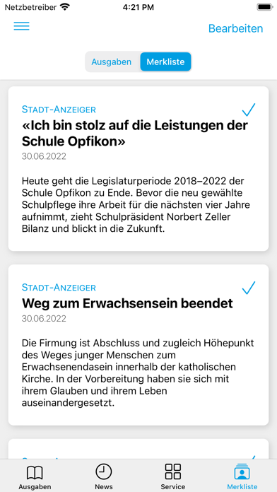 Stadt-Anzeiger Screenshot