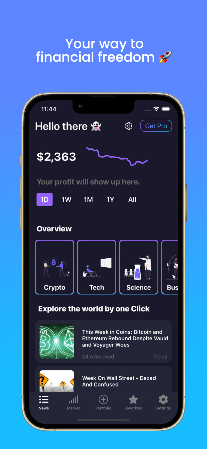 CryptoMarket - Portfolio