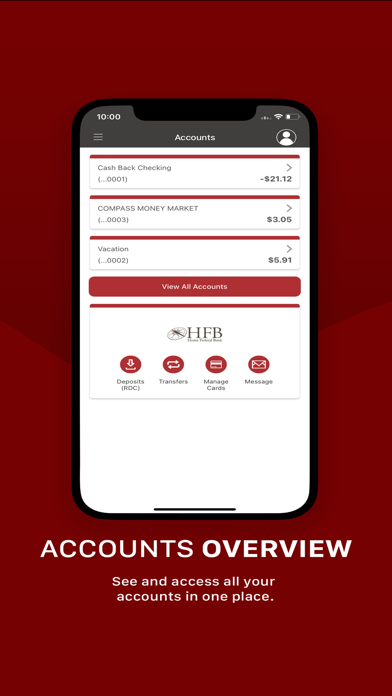 Home Federal Bank for iPhone Screenshot