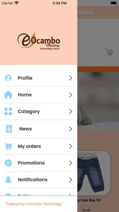 Online Baby Store Screenshot