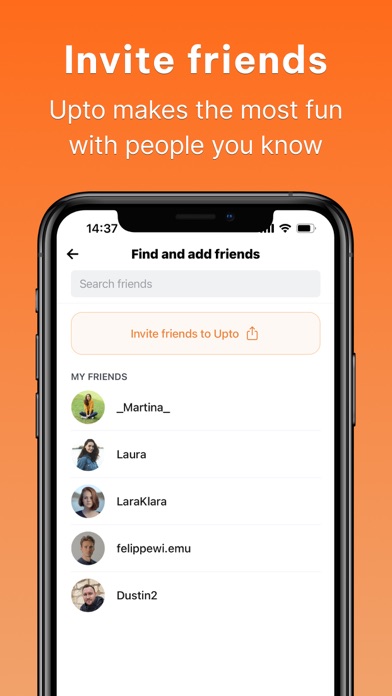 Upto: Social Group Calendar Screenshot