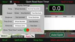 open road race timer iphone screenshot 4