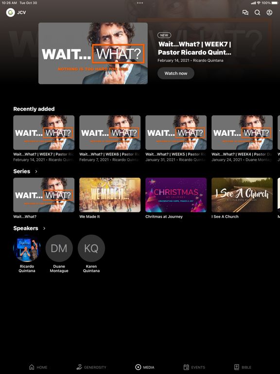 Journey Church Ventura iPad screenshot 2 - Lifestyle app