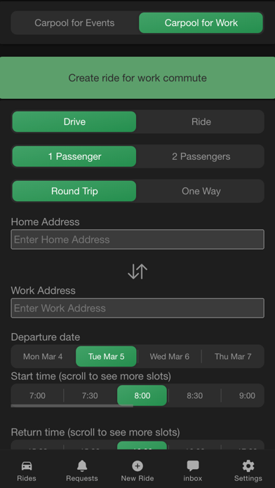 Wagon Carpool iPhone screenshot 3 - Productivity app