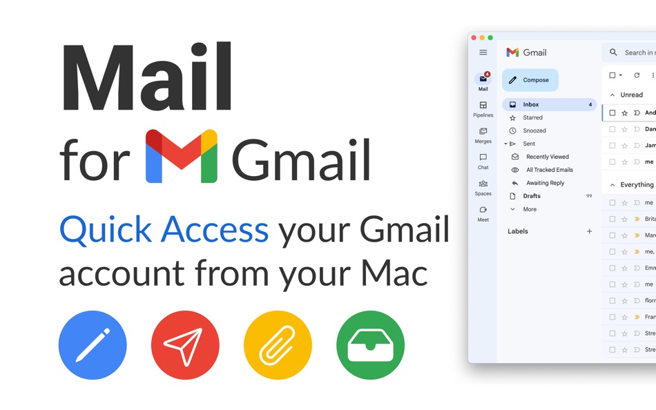 #1. Mail for Gmail (macOS) 由: Fokusek Enterprise