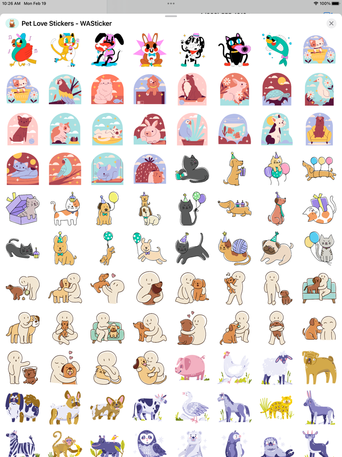 Pet Love Stickers - WASticker
