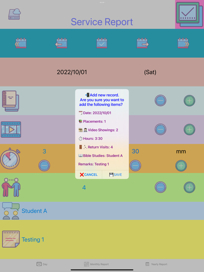 Ministry Service Report