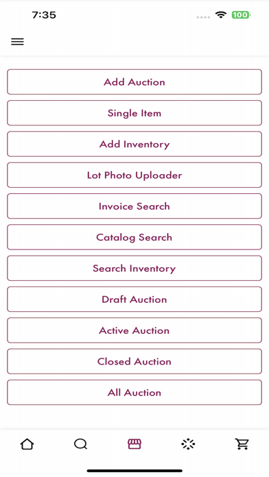 Auction.io Screenshot