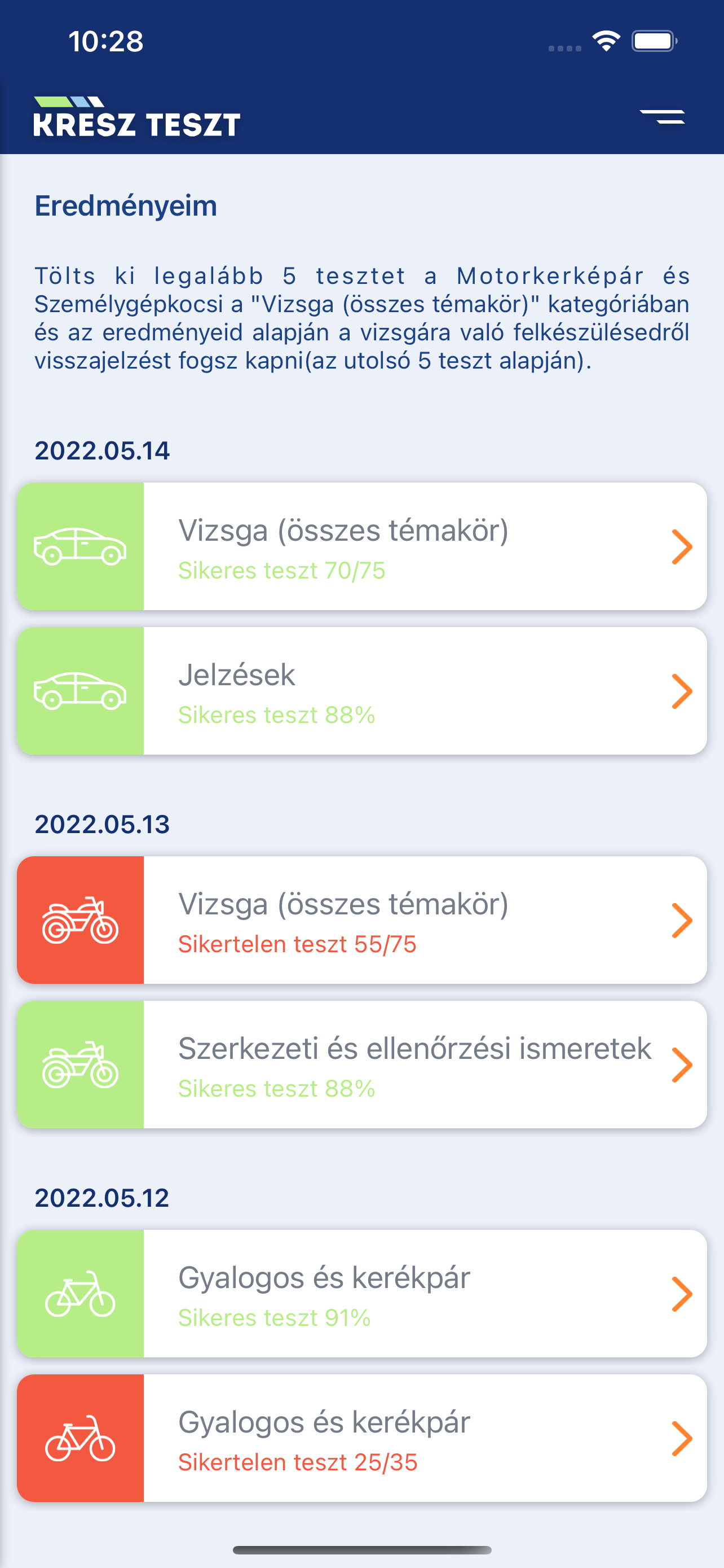 KreszTeszt