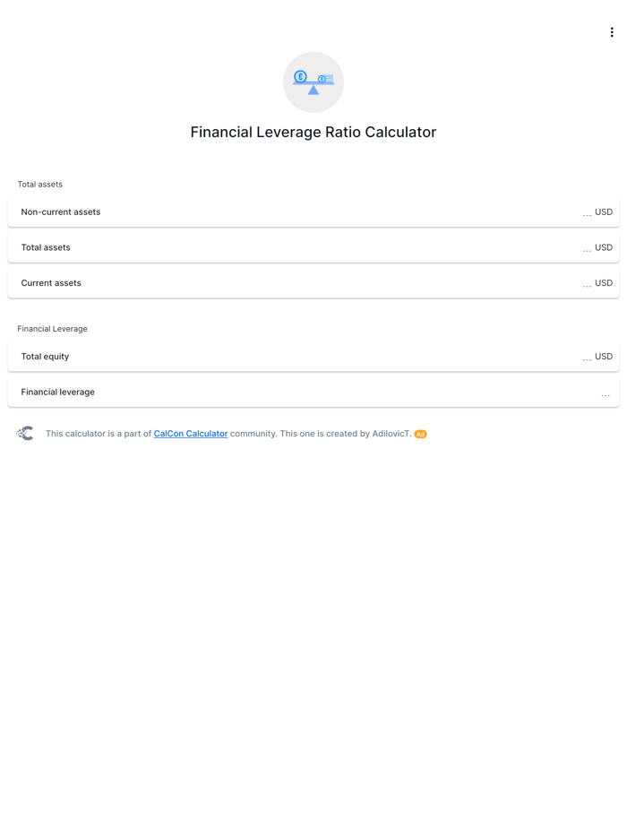 Financial Leverage Ratio