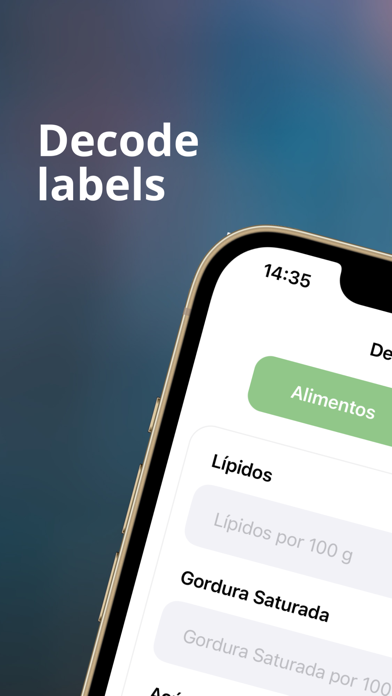 Nutrition Decoder Screenshot