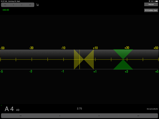 TUNIC only:pure Piano Tuner iPad screenshot 1 - Music app
