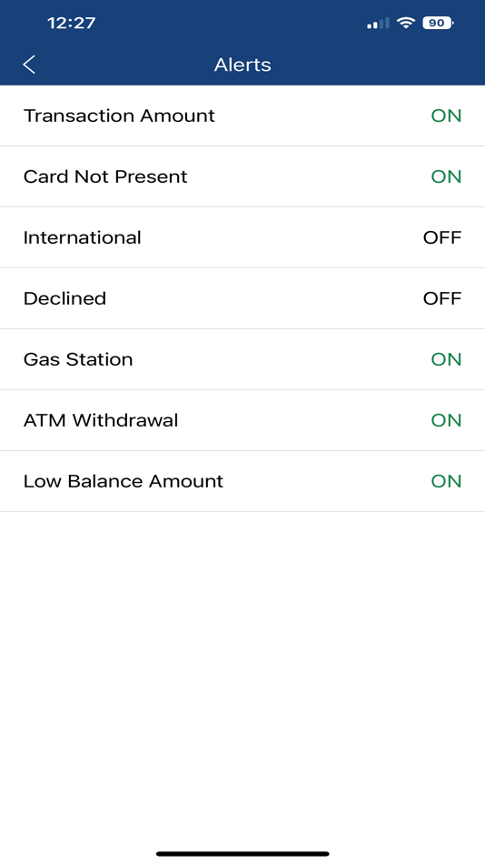 #3. Dort Card Controls (iOS) 由: Dort Financial Credit Union