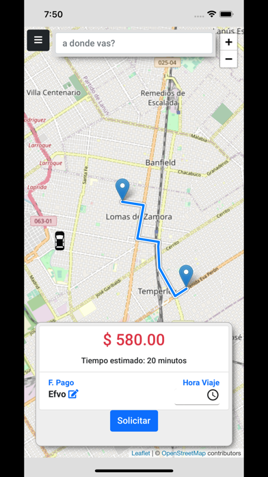 Tu RadioTaxi Screenshot