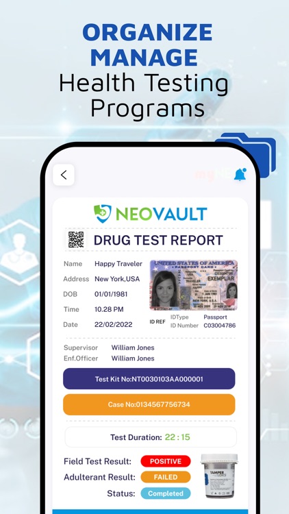 NEOVAULT: Workplace Drug Test