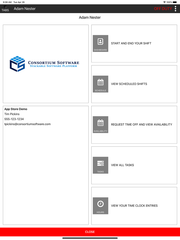 TABS Kiosk app screenshot 2