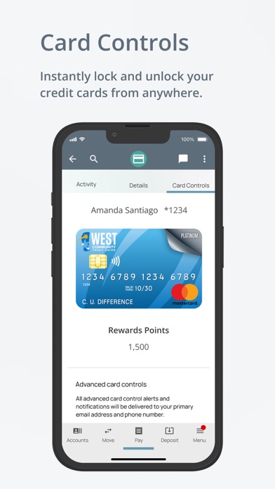 West Community Credit Union Screenshot