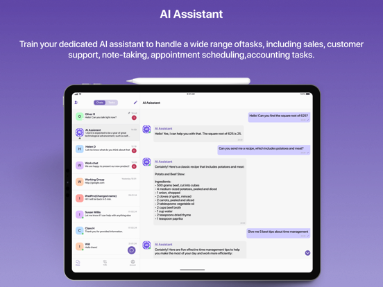 JotLink iPad screenshot 1 - Social Networking app