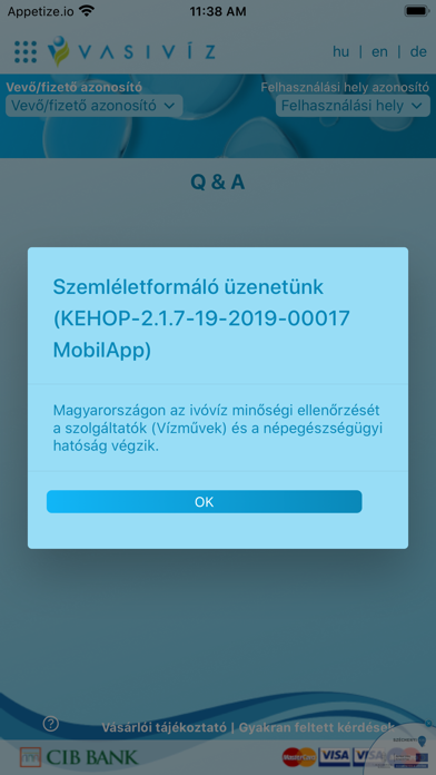 VASIVÍZ App Screenshot