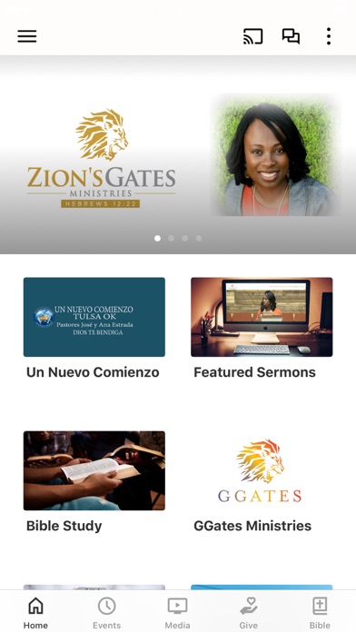 Zion's Gates Ministries Screenshot