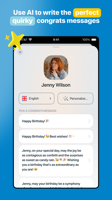 Today! Birthday AI Reminder Screenshot