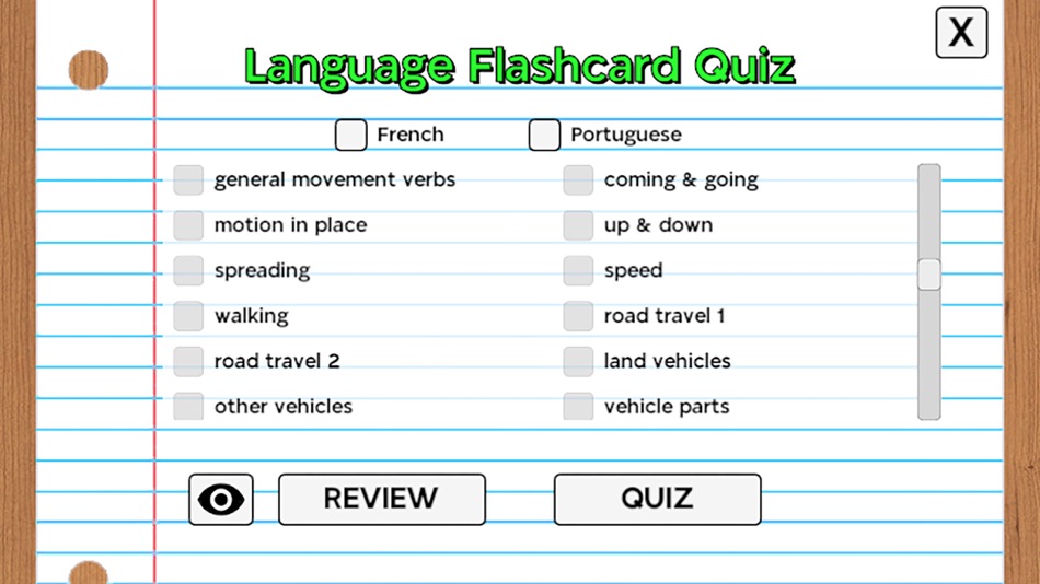 #1. Language Flashcard Quiz (iOS) Podle: Danny Demure