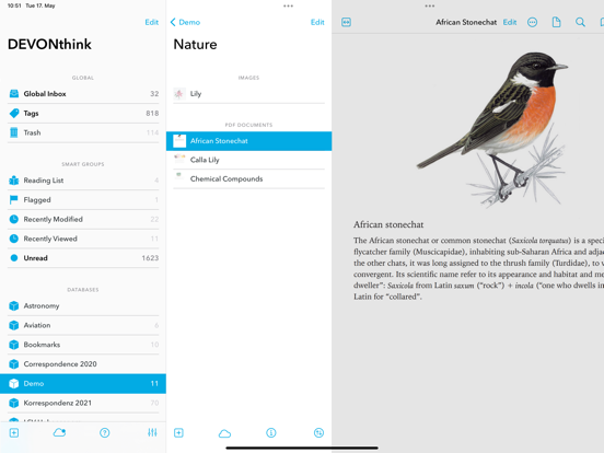 DEVONthink To Go 3 iPad app afbeelding 1