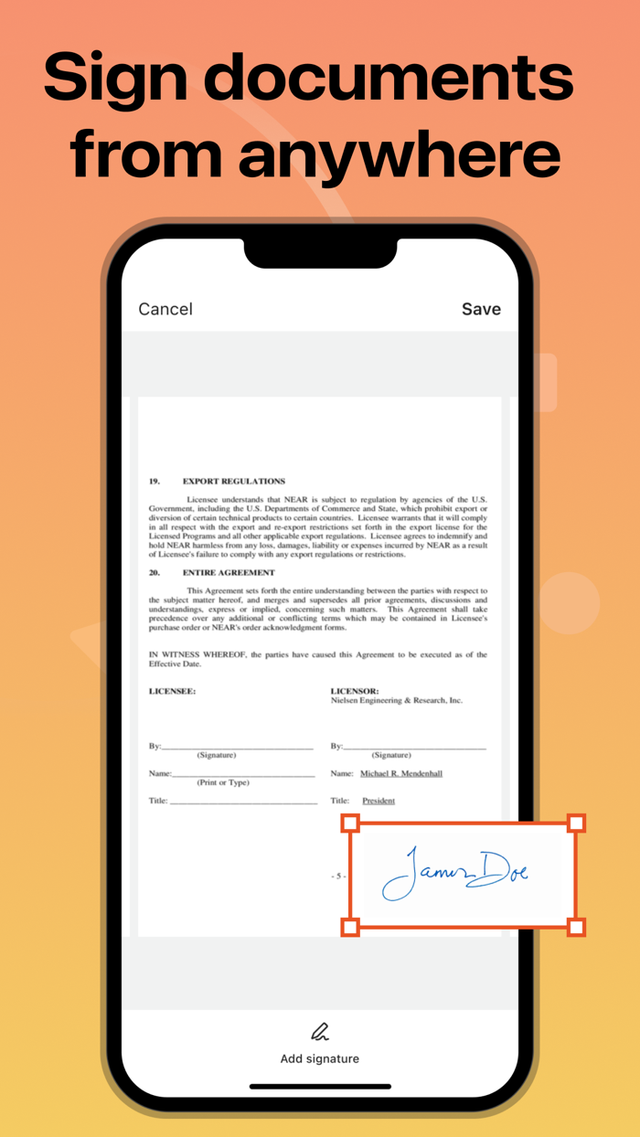 Sign Doc™ e-Signature app