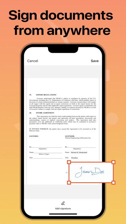 Signature Zone - e-Sign app