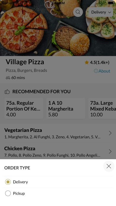 Village Pizza Brotton Screenshot