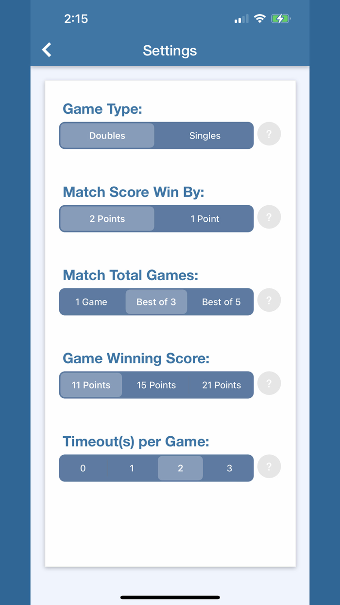 Dinking Up - Pickleball Scores
