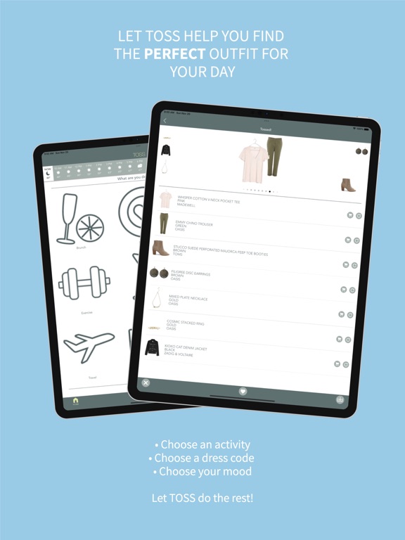 Toss iPad screenshot 1 - Lifestyle app