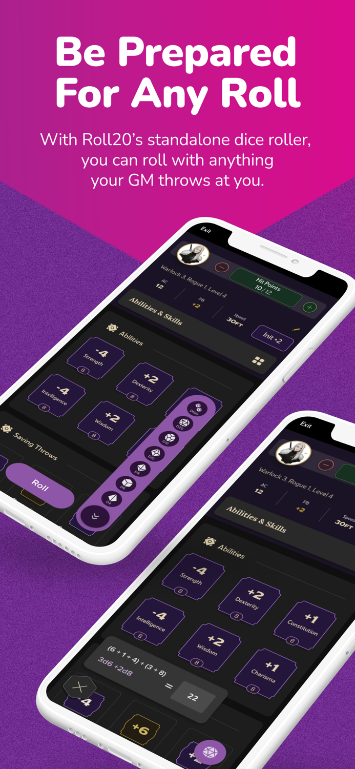 Roll20 - Character Sheets