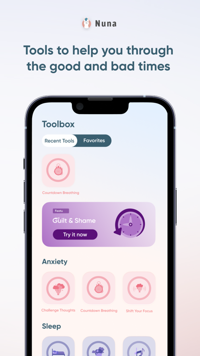 Nuna: Mental Health Companion Screenshot