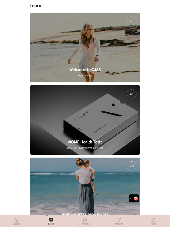 OJAS APP iPad screenshot 2 - Health & Fitness app
