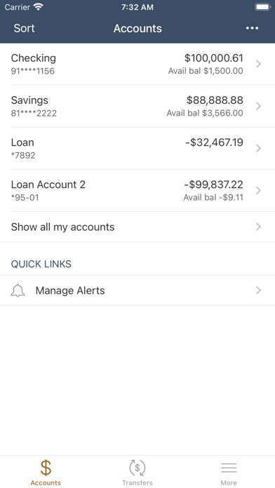 Gainey Business Bank Retail Screenshot