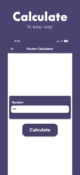 Game screenshot Factoring Calculator apk
