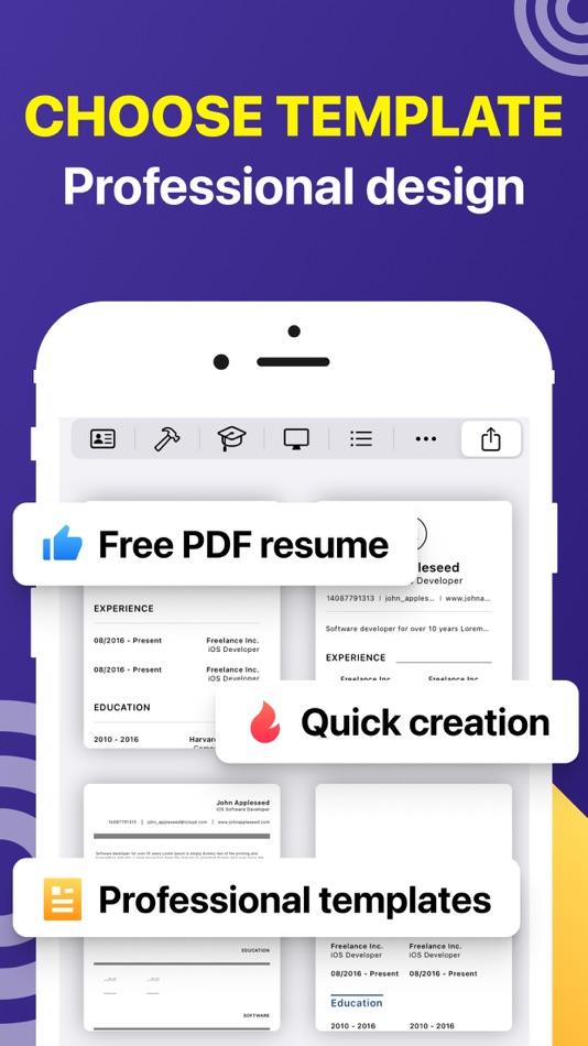 #3. AI Resume Builder Document Pdf (iOS) 由: AppFabric