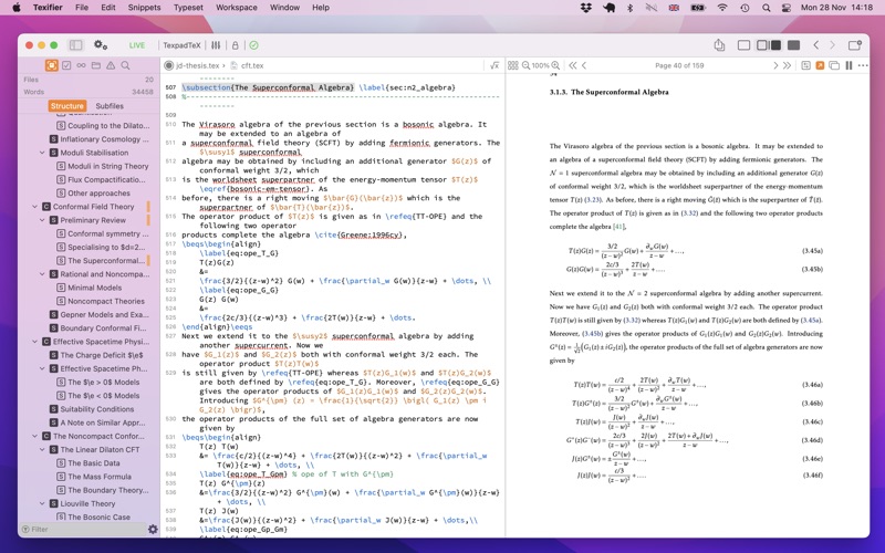 Screenshot #1 pour Texifier - LaTeX Editor