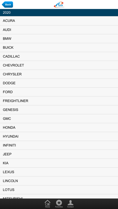 Apex Gasket Mobile Catalog Screenshot