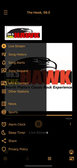 Game screenshot The Hawk, 98.5 FM KHAQ apk