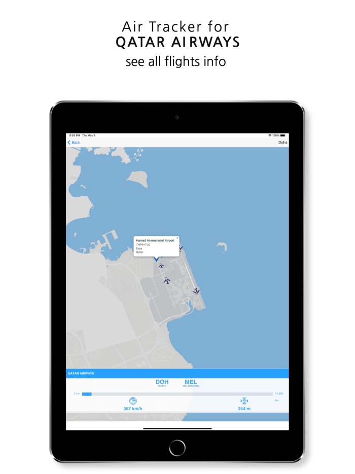 Air Tracker for Qatar Airways