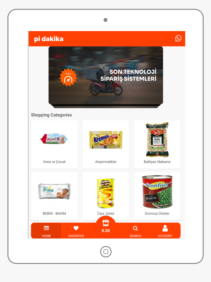 pi dakika - hızlı sipariş