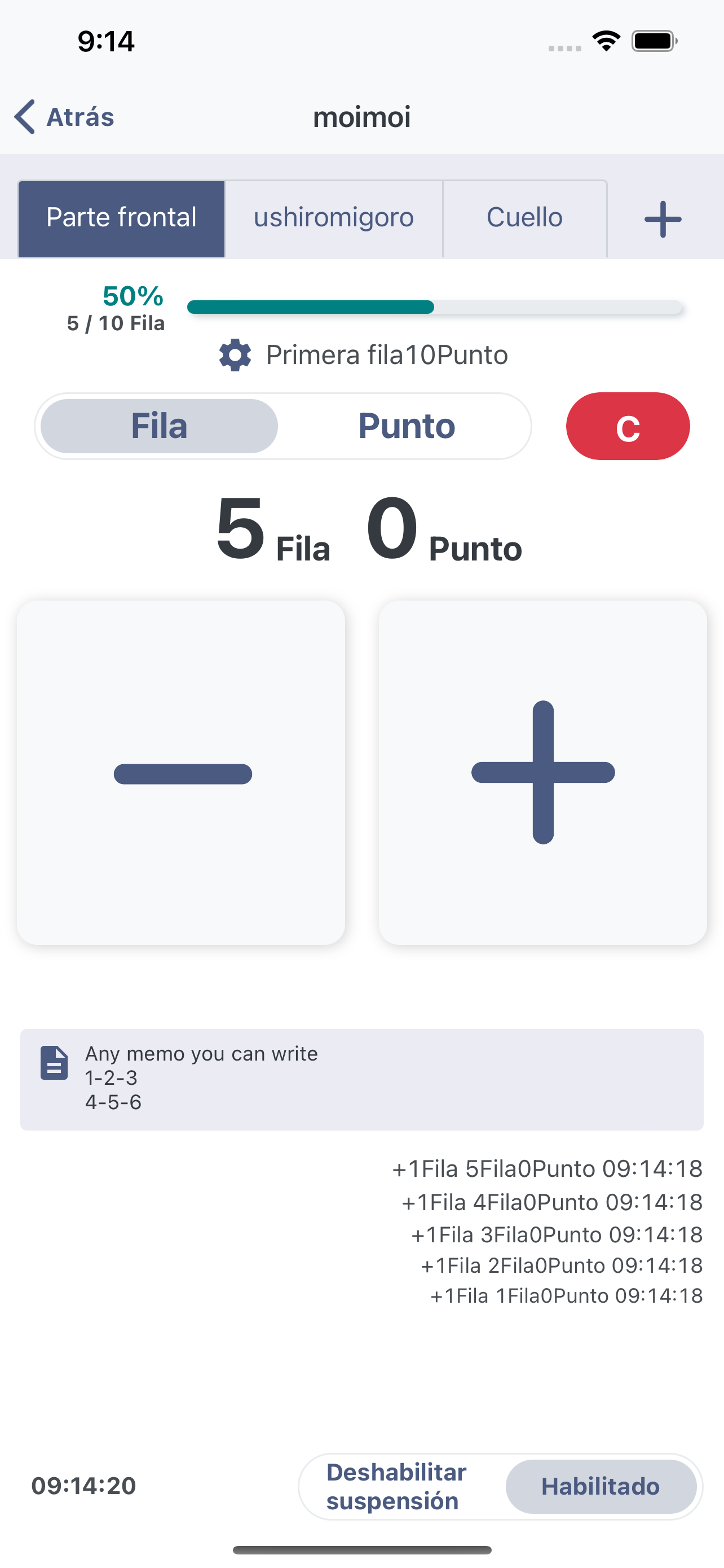 Contador de Tejido