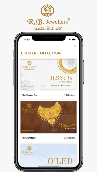 R.B. JEWELLERS - Online Screenshot